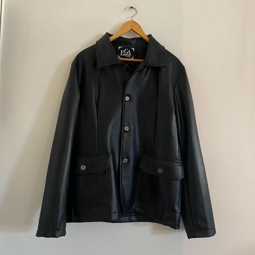 Men's EGA Emporio Genuine Leather Jacket in Large